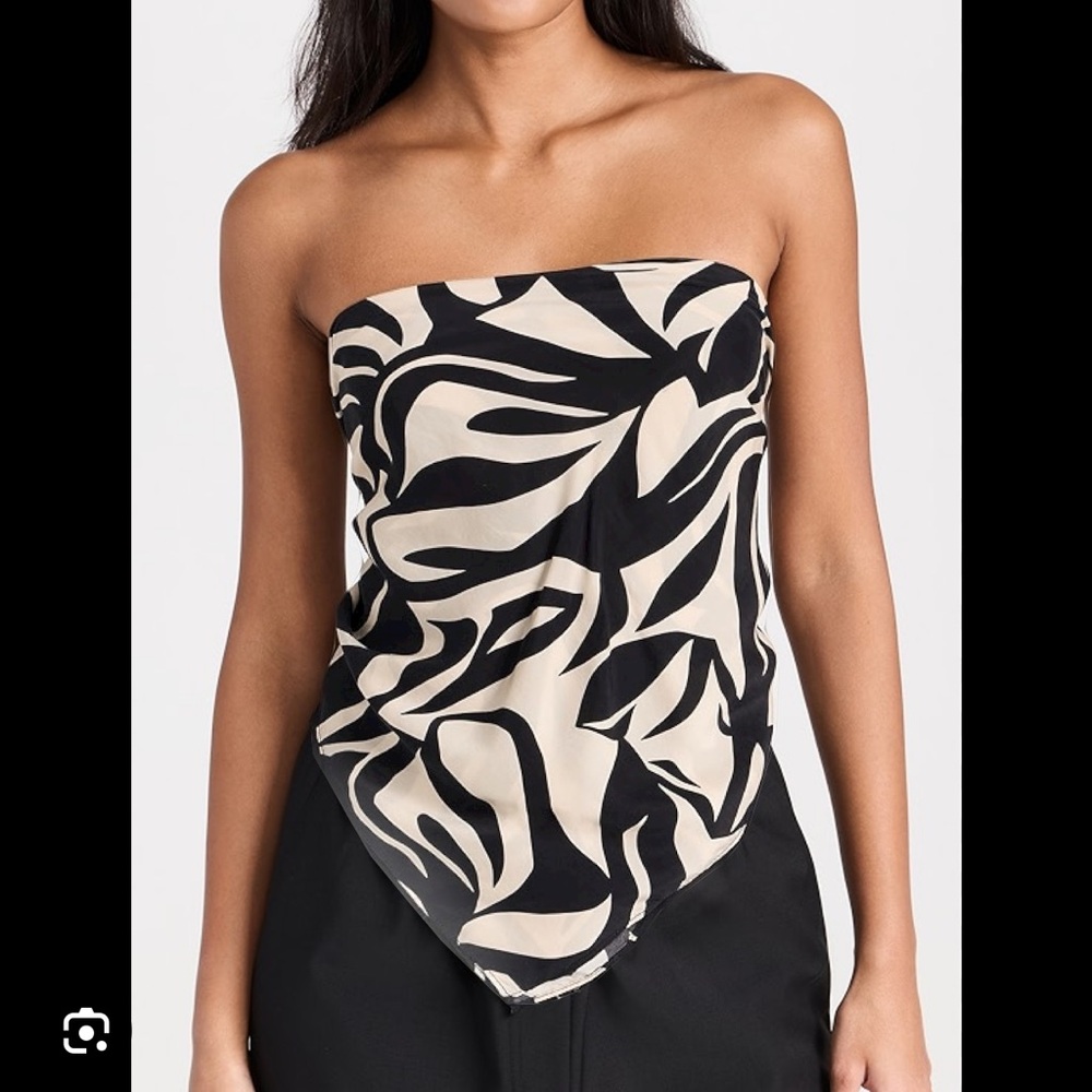 ENZA COSTA satin scarf top